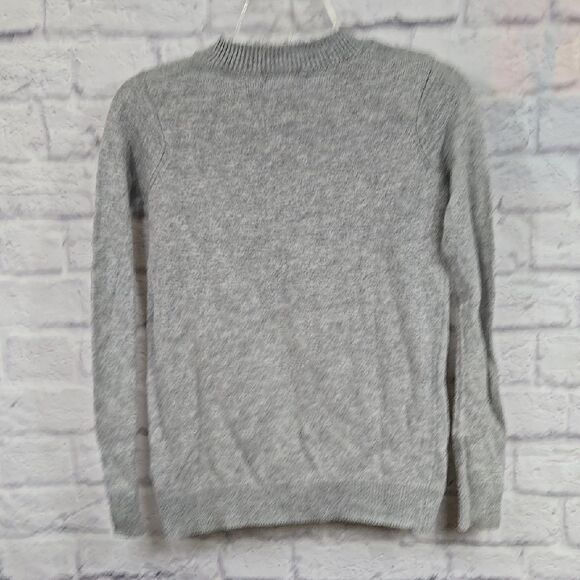 H&M Gangsta Wrapper Sequin Pug Dog Gray Crew Neck Sweater Urban Hip Christmas XS - Picture 10 of 14